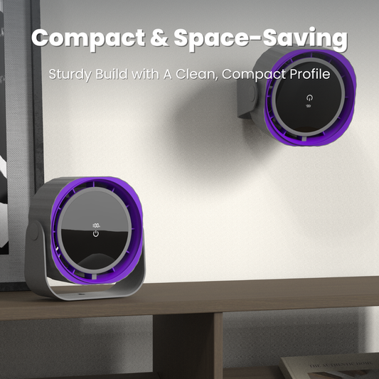 A314 - Turbo Air Circulator Fan – Rechargeable Desk Fan with 120 Speed Settings